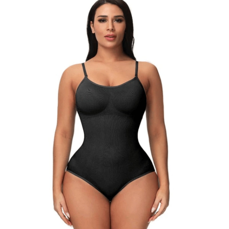 SHAPERX Bodysuit for Women Tummy Control Shapewear Seamless Sculpting Thong  B
