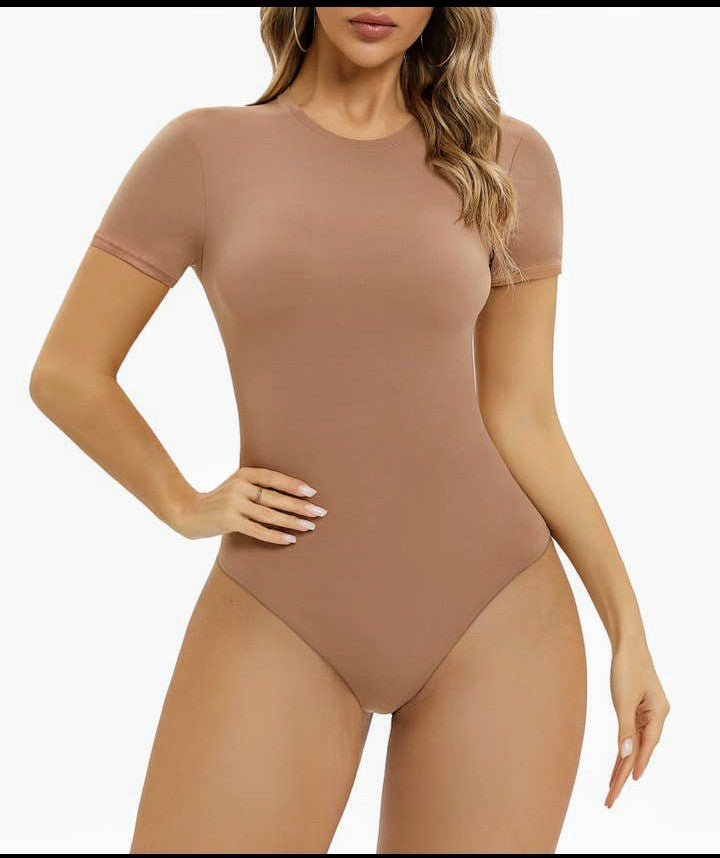 Crew Neck Bodysuit (Thong Style)